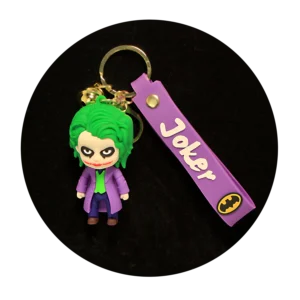 KSB-472 DC Comics - Joker Green - Keychain With Silicone Band