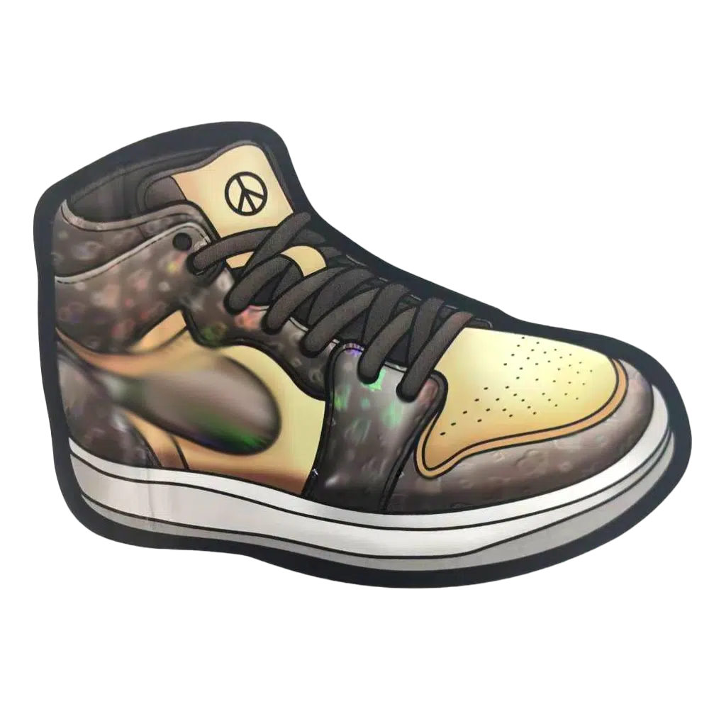 3.5g Shoe-Shaped Mylar Bag – Holographic Sneaker Pouch – Premium Packaging (50 Count) Nike Air Yordan Deaor – MB-SHOE-005