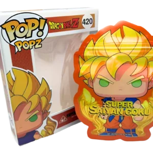 3.5g POP Bag & Box Set (25 Bags + 25 Boxes) Packaging for Premium Flower Presentation - POP DragonBall Z Super Saiyan Goku 420 - POP-BNB-008