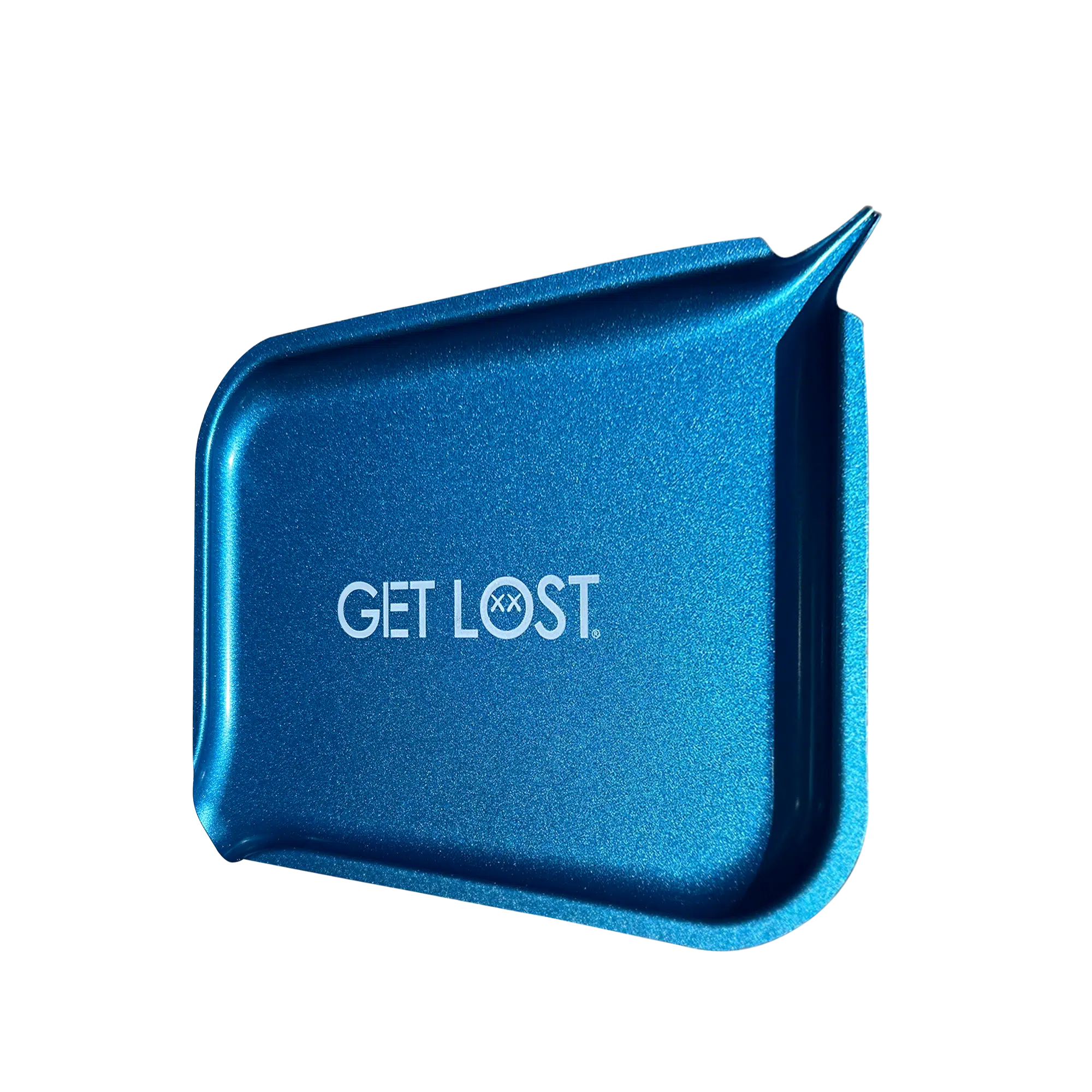 PSST-004 Get Lost Premium Stainless Steel Rolling Tray with Funnel (Blue) - Image 4
