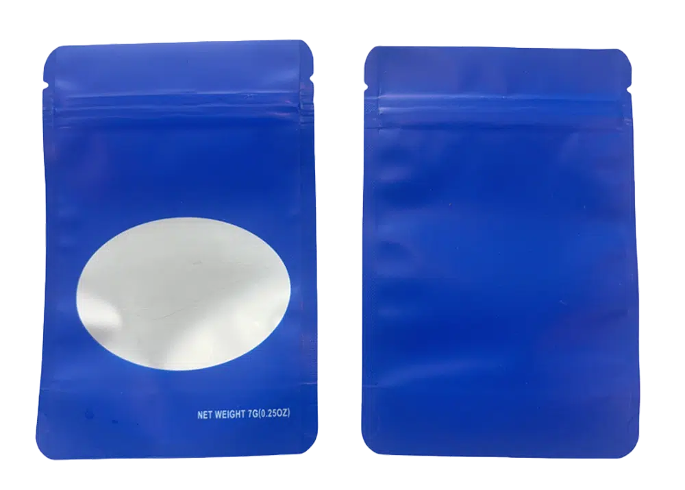 7 Gram Mylar Bag – Premium Smell-Proof Flower Packaging – Royal Blue Solid Color (50 Count) SMBW-7G-002