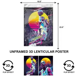 3DLPNF-018 Sports - Kobe Bryant Large UnFramed Poster