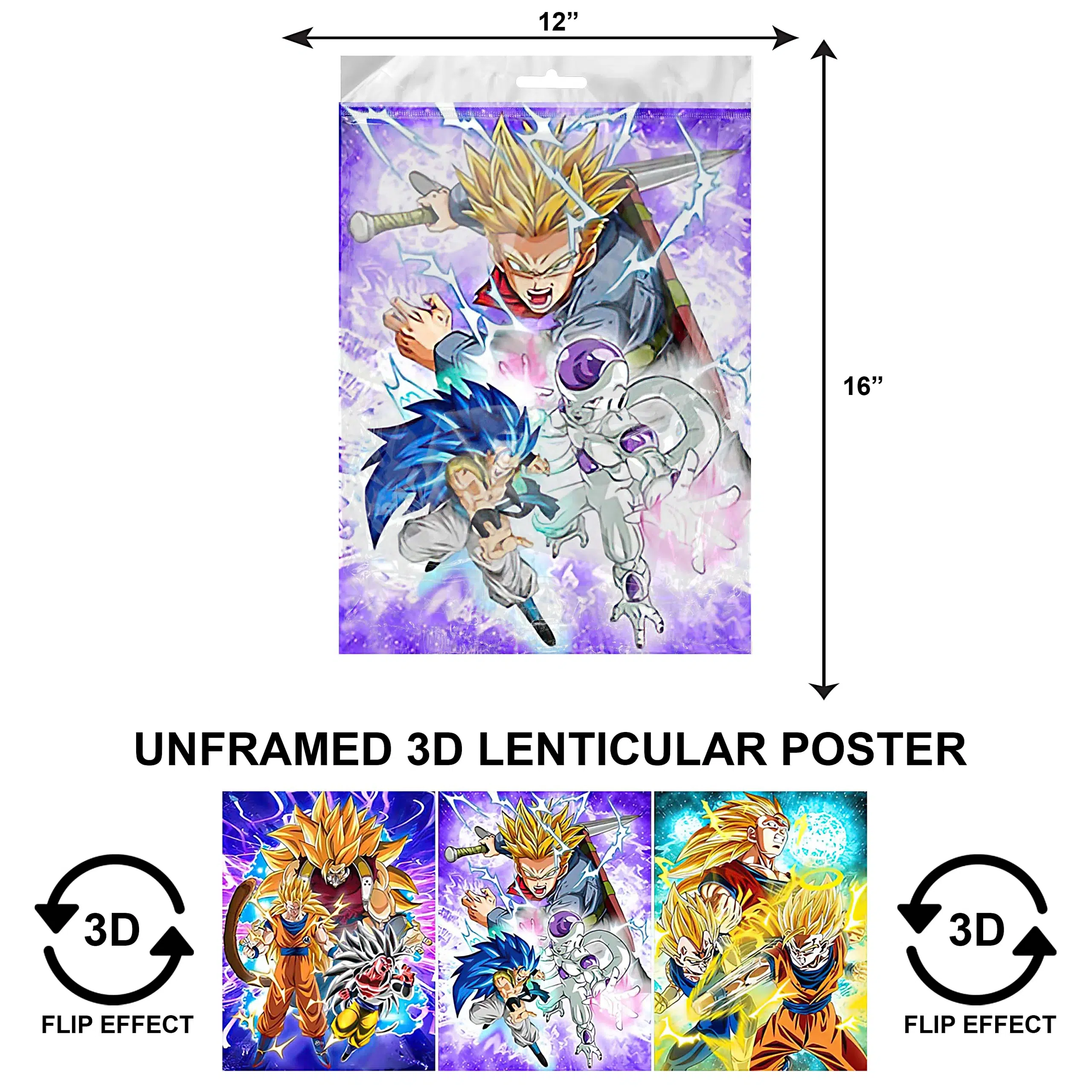 3DPNF-009 Anime – Naruto Fights UnFramed Poster