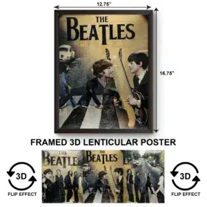3DPWF-102 Music - The Beatles Framed Poster