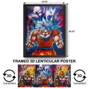 3DPWF-104 Anime - Goku Transforms Framed Poster