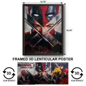 3DPWF-110 Movies - Deadpool 3 Framed Poster