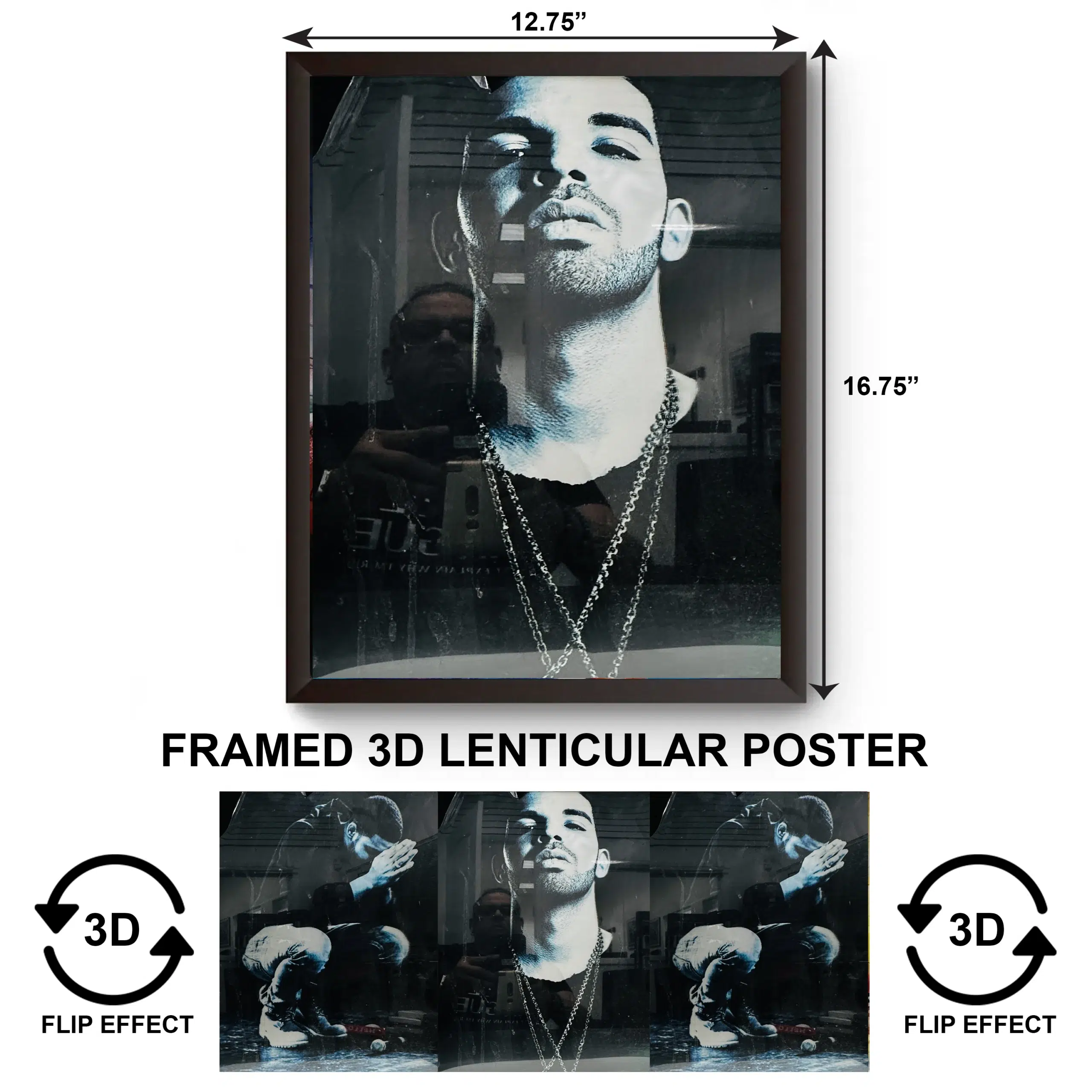 3DPWF-112 Music - Drake Framed Poster