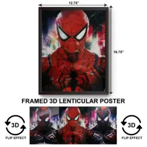 3DPWF-115 Comic -Spiderman Framed Poster