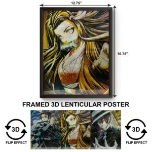 3DPWF-121 Anime - Demon Slayer Kamado Nezuko Framed Poster