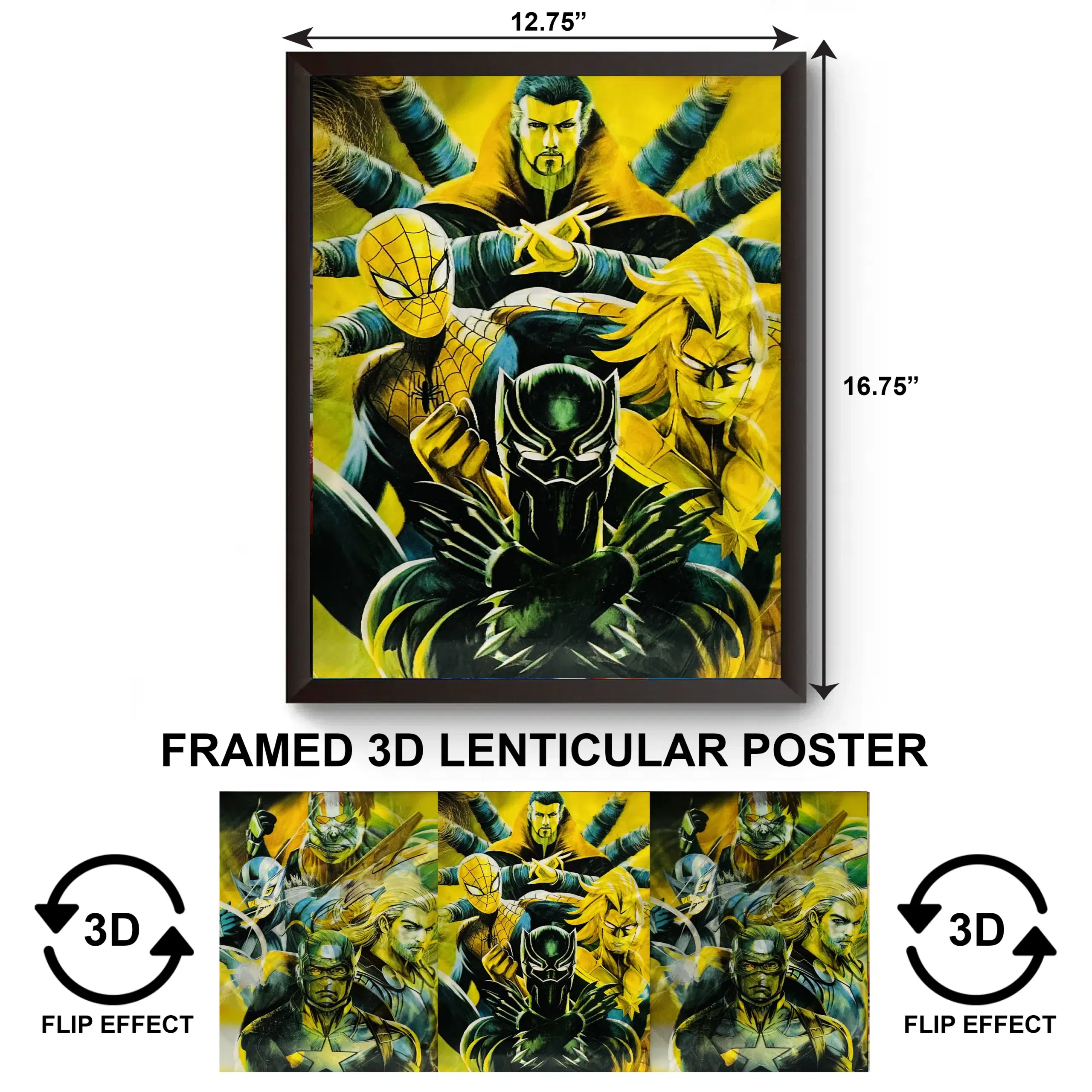3DPWF-125 Movies - Avengers Framed Poster