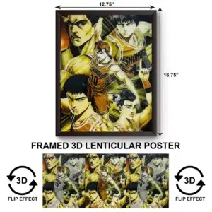 3DPWF-129 Sports - Slam Dunk 10 Shohoku 10 Framed Poster