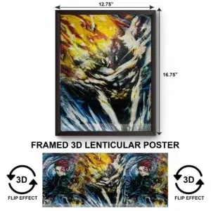 3DPWF-132 Anime - Demon Slayer Inosuke Framed Poster