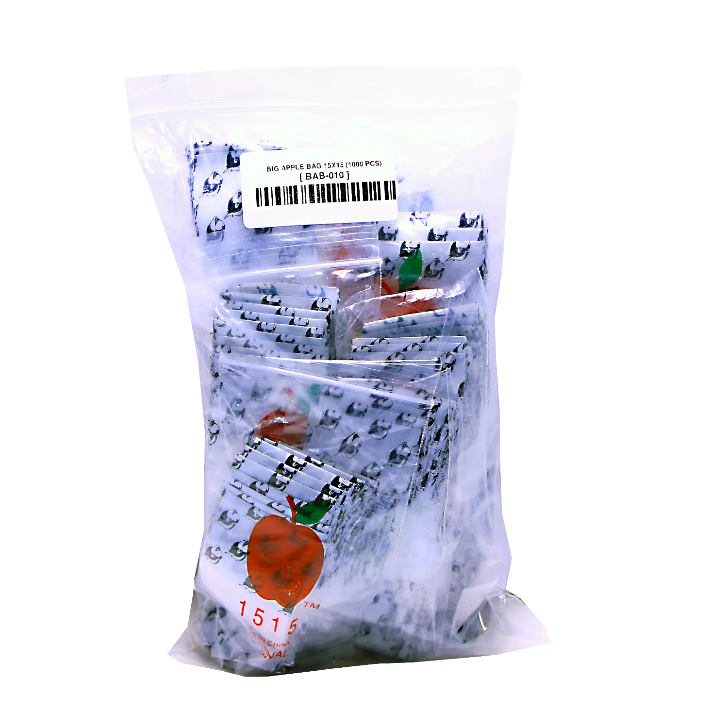 BAB-010 Apple Bag 15x15 (1000 Count) Skunk - Image 2