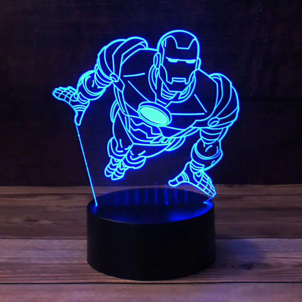 HNL-012 – Holographic LED Lamp – Iron Man