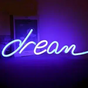 NHL-009 - Neon Hanging Light - Dream Blue