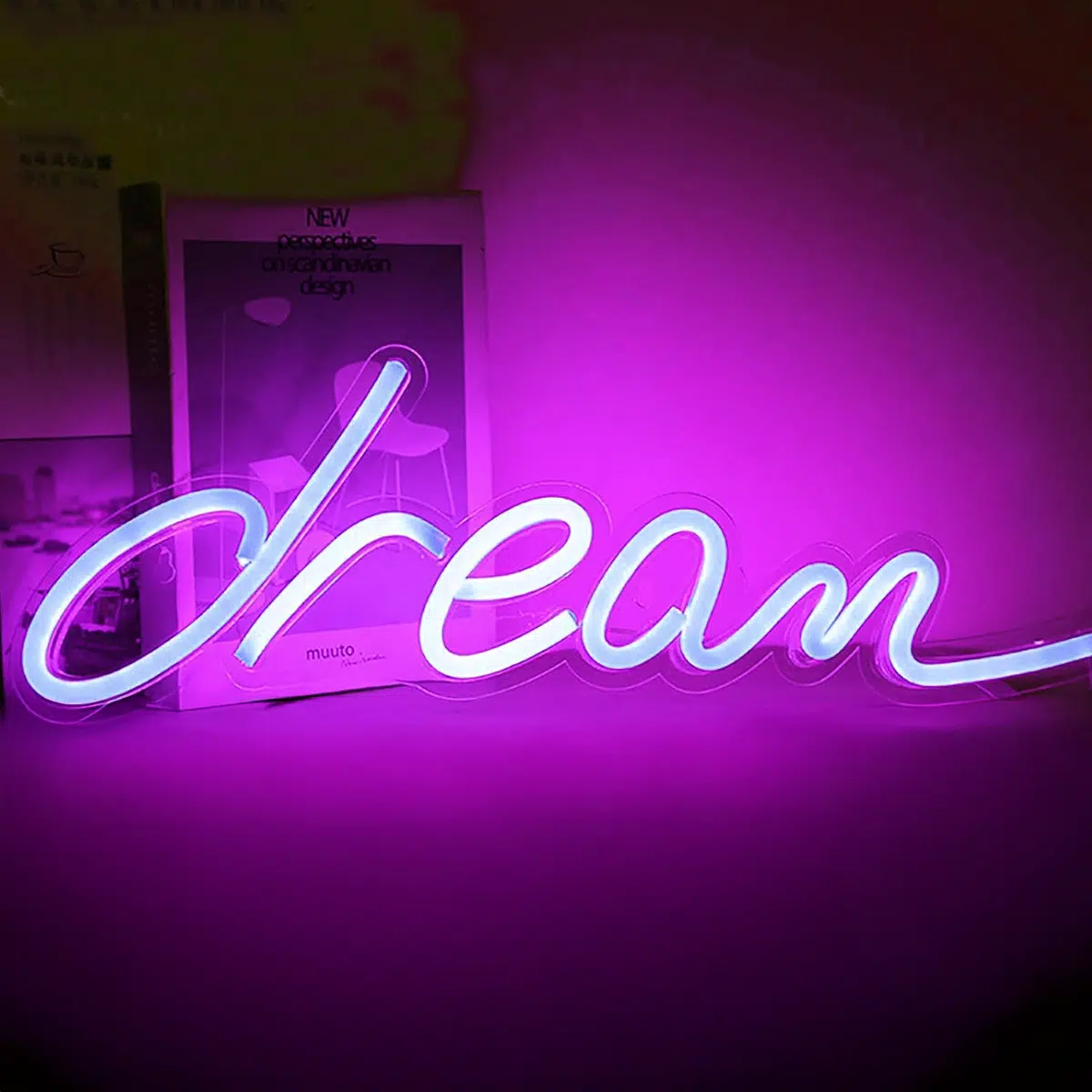 NHL-009P - Neon Hanging Light - Dream Pink