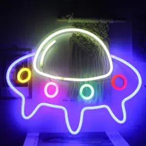 NHL-015 - Neon Hanging Light - Flying Saucer