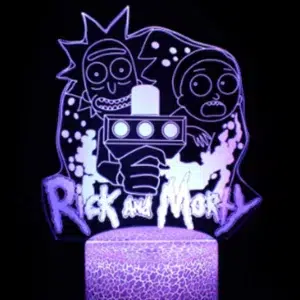 NSL-027 - LED Standing Light - Rick and Morty Craziness
