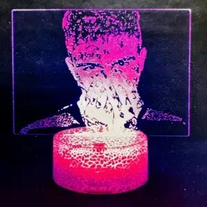 NSL-036 - LED Standing Light - Pink Man Face