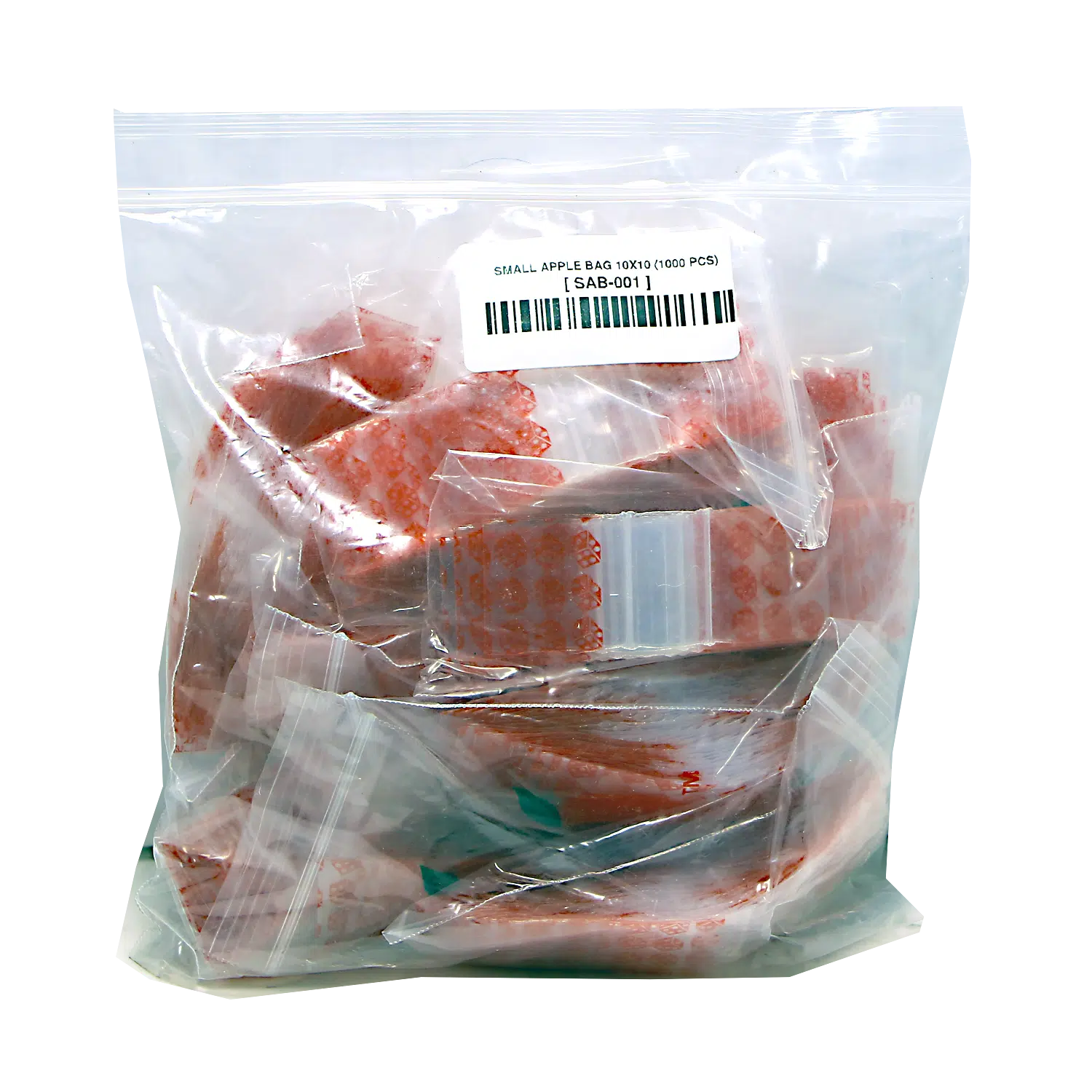 SAB-001 Apple Bag 10x10 (1000 Count) Red Dice - Image 2