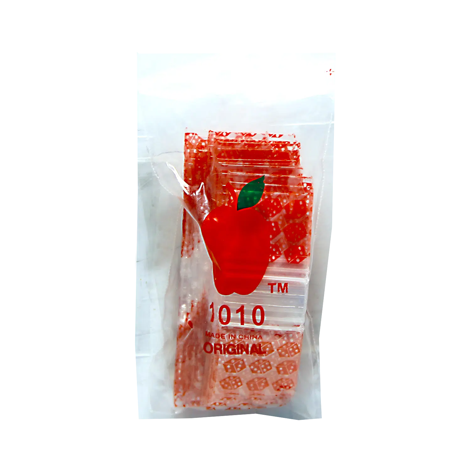 SAB-001 Apple Bag 10x10 (1000 Count) Red Dice - Image 3