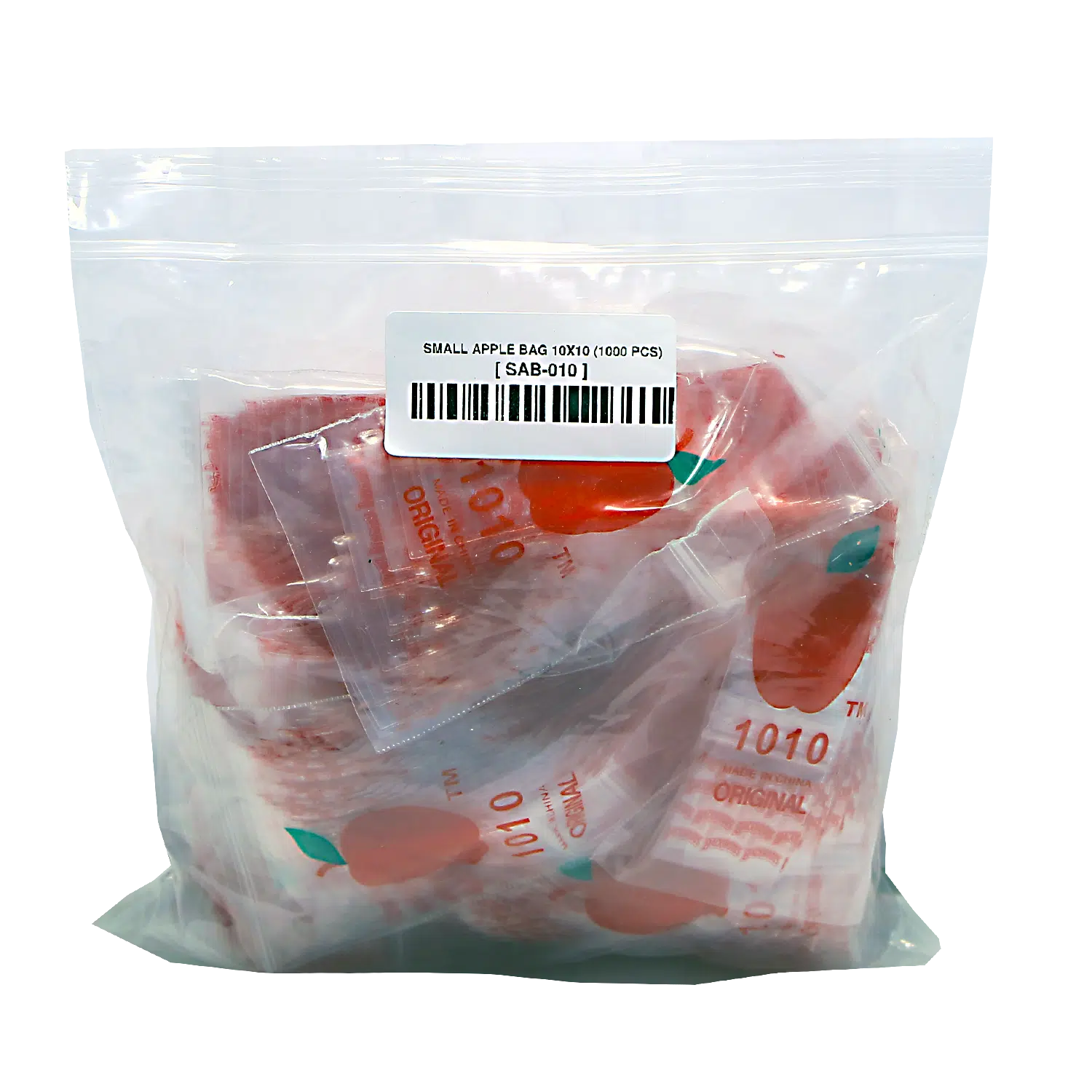 SAB-010 Apple Bag 10x10 (1000 Count) Red Backwoods - Image 2