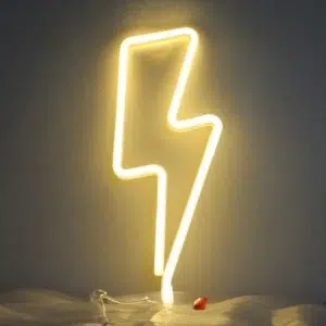 SNL-018WC - Small Neon Hanging Light - Lightning WC