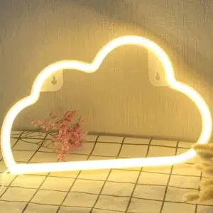 SNL-026WC - Small Neon Hanging Light - Clouds Warm Color