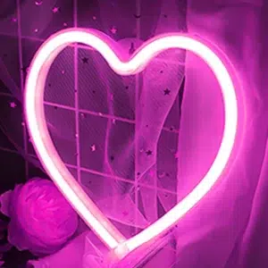 SNL-029 - Small Neon Hanging Light - Pink heart