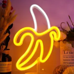 SNL-030 - Small Neon Hanging Light - Banana