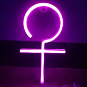 SNL-040 - Small Neon Hanging Light - Girl Sign