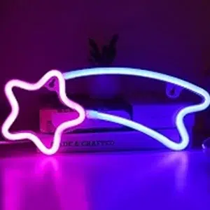 SNL-043 - Small Neon Hanging Light - Shooting Star