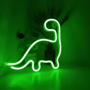 SNL-044 - Small Neon Hanging Light - Dinosaur Green