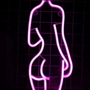 SNL-045 - Small Neon Hanging Light - Female Body Contour A