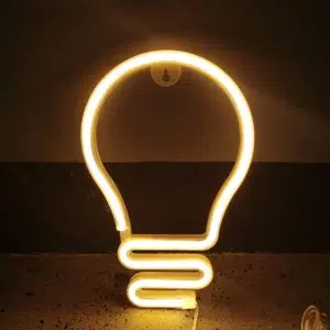 SNL-050 - Small Neon Hanging Light - Light Bulbs WC