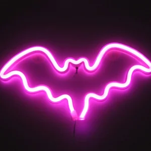 SNL-060 - Small Neon Hanging Light - Batman Pink