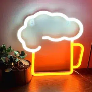 SNL-062 - Small Neon Hanging Light - Beer Mug