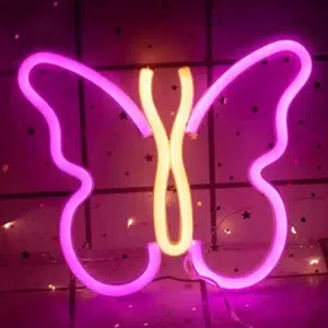 SNL-066 - Small Neon Hanging Light - Big Butterfly