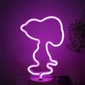TNL-002P - Table Neon Light - Snoopy Pink