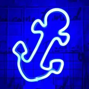 TNL-027 - Table Neon Light - Blue Anchor
