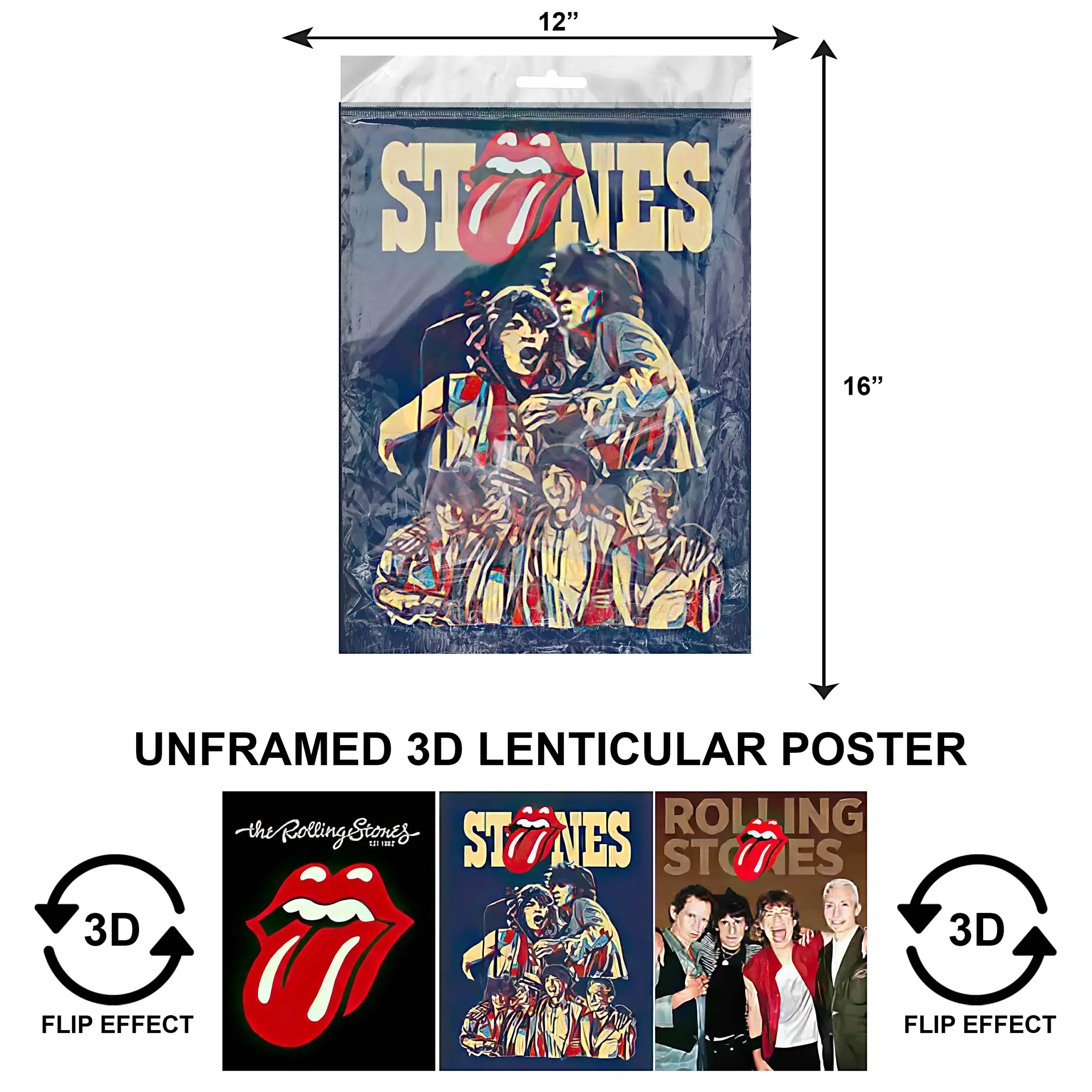 3DPNF-144 Music – Rolling Stones UnFramed Poster