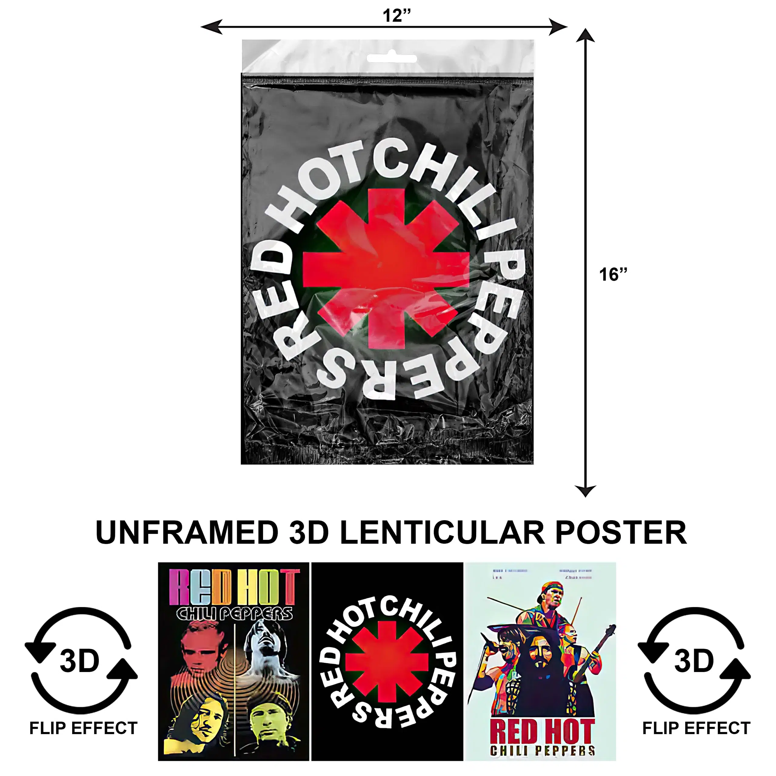 3DPNF-145 Music - Red Hot Chili Peppers UnFramed Poster