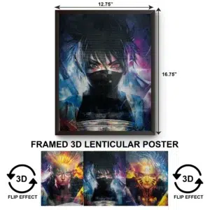 3DPWF-137 Anime - Naruto-Sasuke-Kakashi Framed Poster