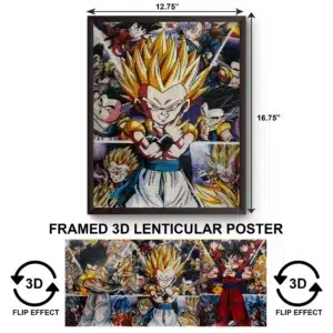 3DPWF-139 Anime - Naruto-Son Goku-DragonBallz Framed Poster