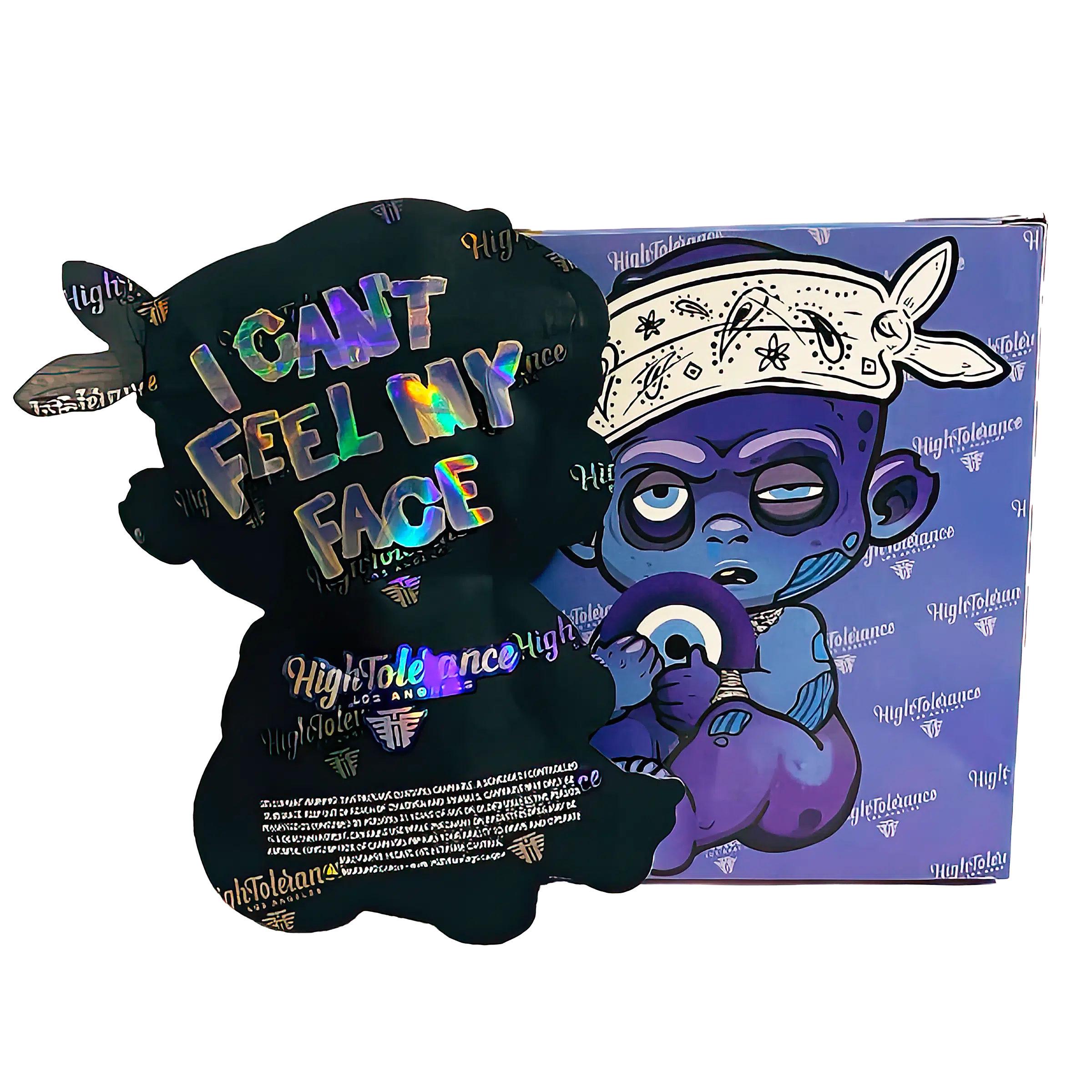 Bag-n-Box 3.5g Mylar Packaging Set (25 Count Bags + Boxes) - I Can't Feel My Face High Tolerance BAGNBOX-WIN-006 - Image 2