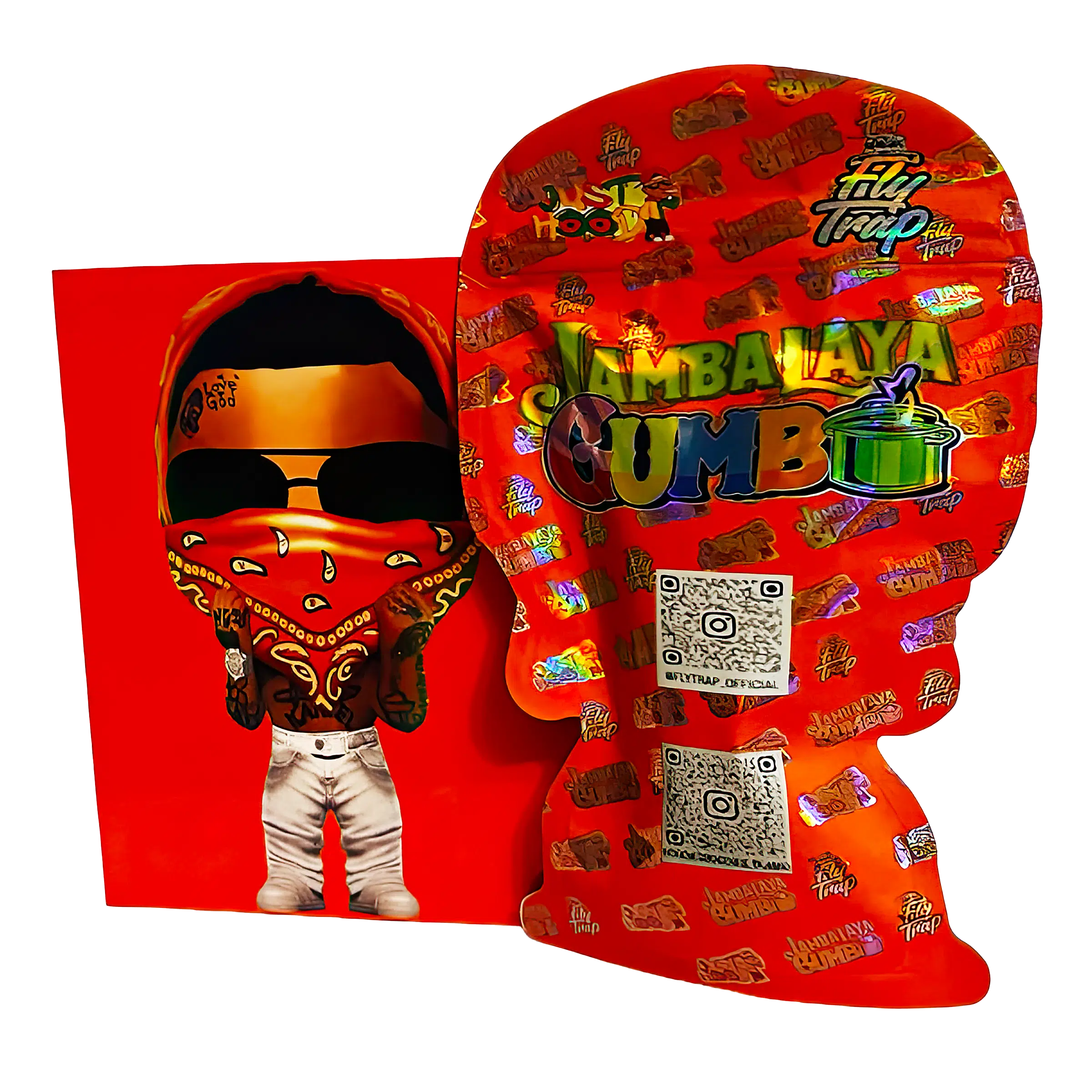 Bag-n-Box 3.5g Mylar Packaging Set (25 Count Bags + Boxes) - Jambakaya Gumbo BAGNBOX-WIN-017 - Image 2