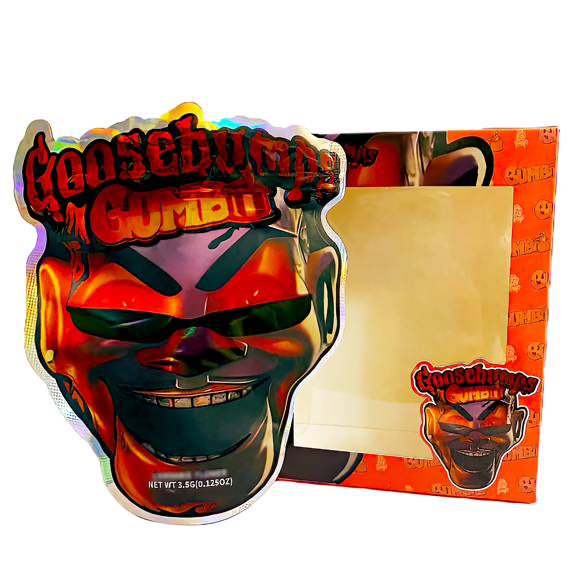 Bag-n-Box 3.5g Mylar Packaging Set (25 Count Bags + Boxes) – Goosebumps Gumbo BAGNBOX-WIN-016
