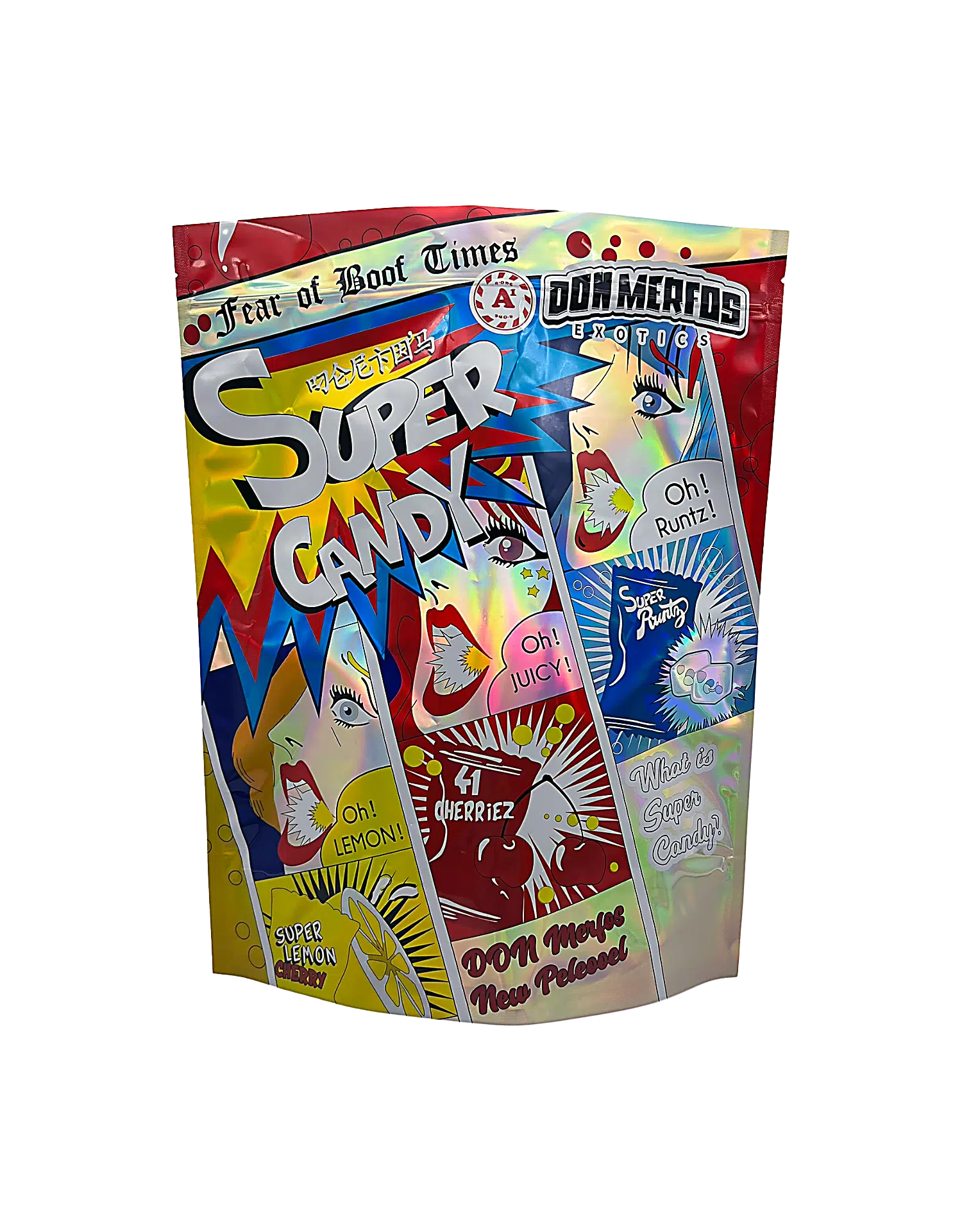 1 Pound Mylar Bag – Premium Smell-Proof Packaging - Super Candy (25 Count) 1LB-006 - Image 2