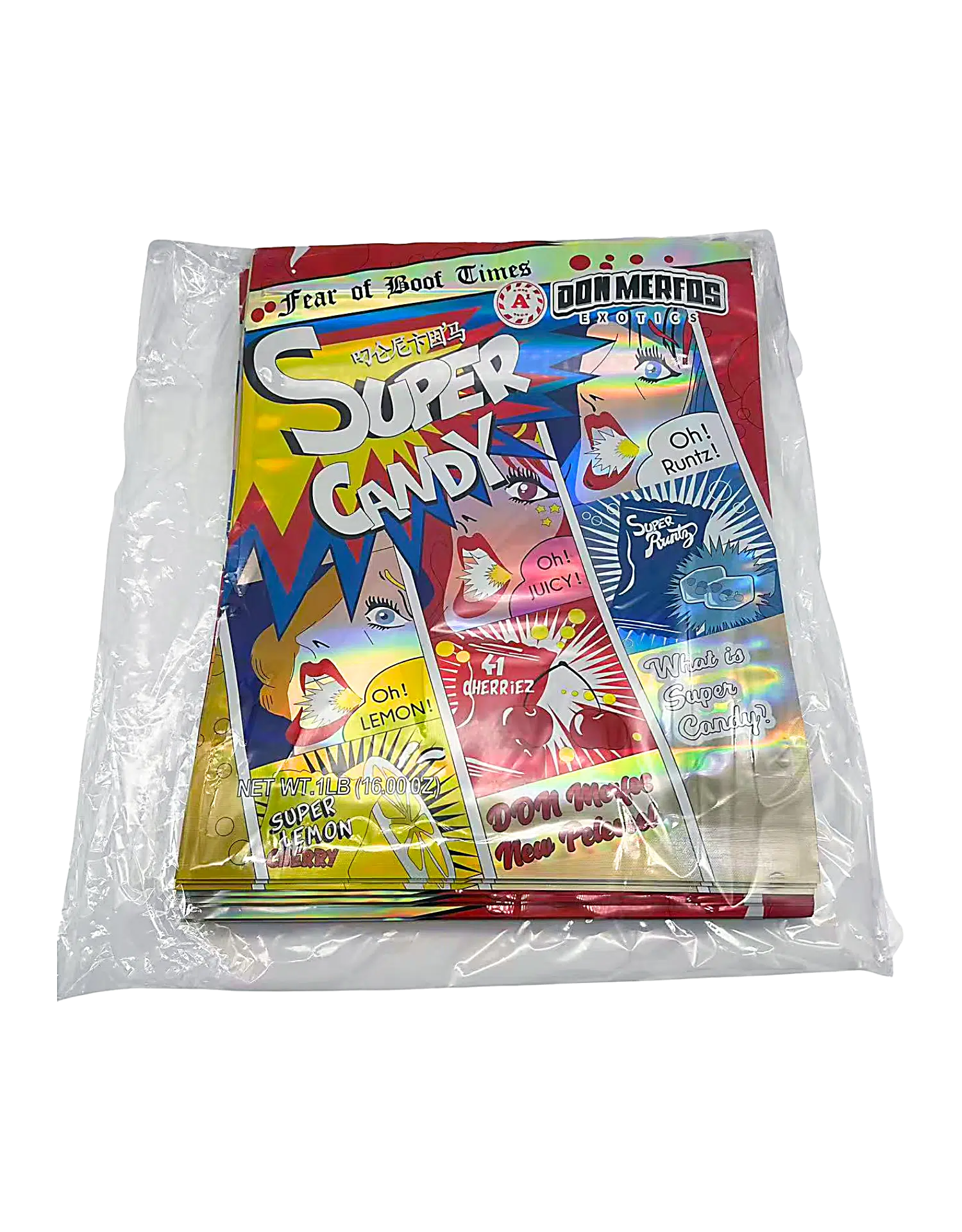 1 Pound Mylar Bag – Premium Smell-Proof Packaging - Super Candy (25 Count) 1LB-006 - Image 4