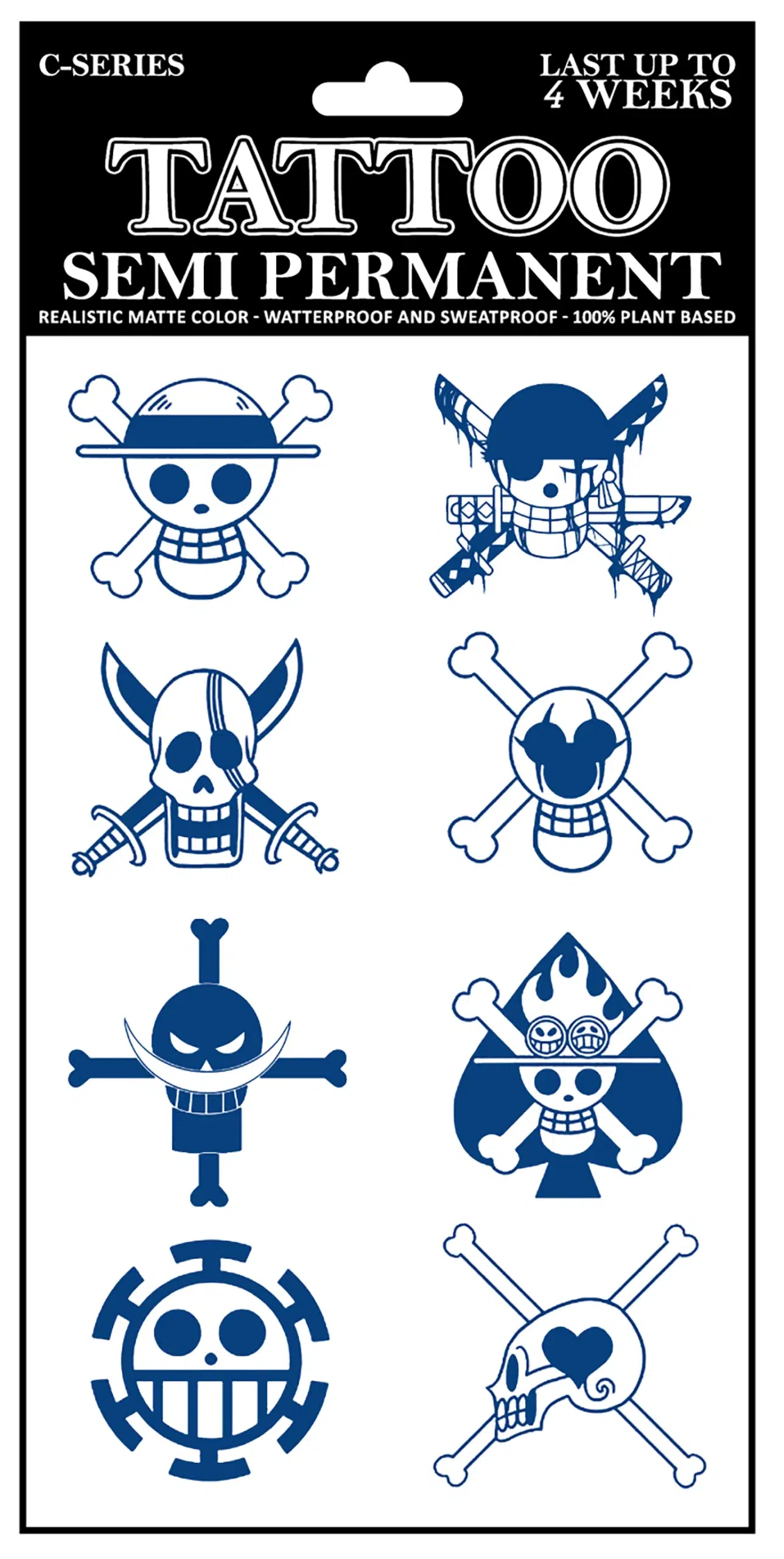C-005 Semi Permanent Tattoo 4.25″x7″